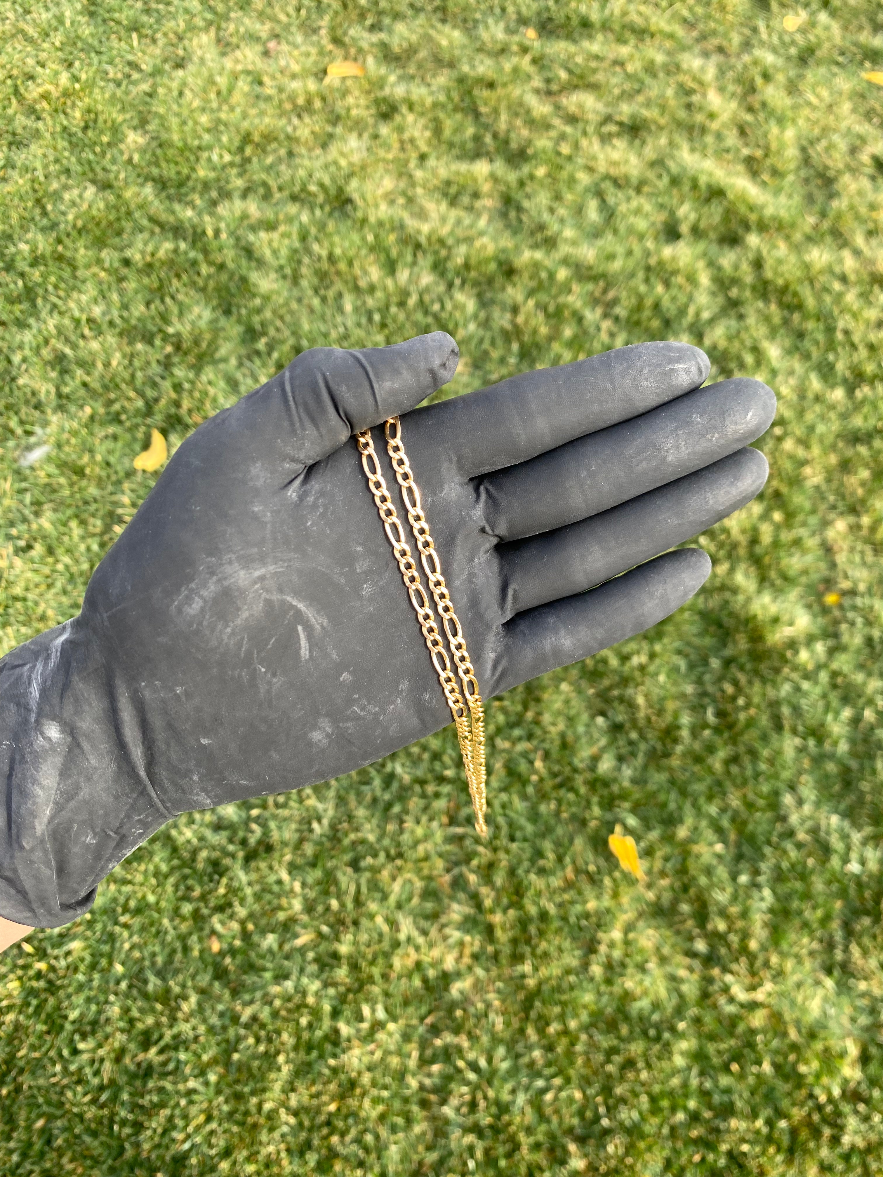 14k gold figaro chain