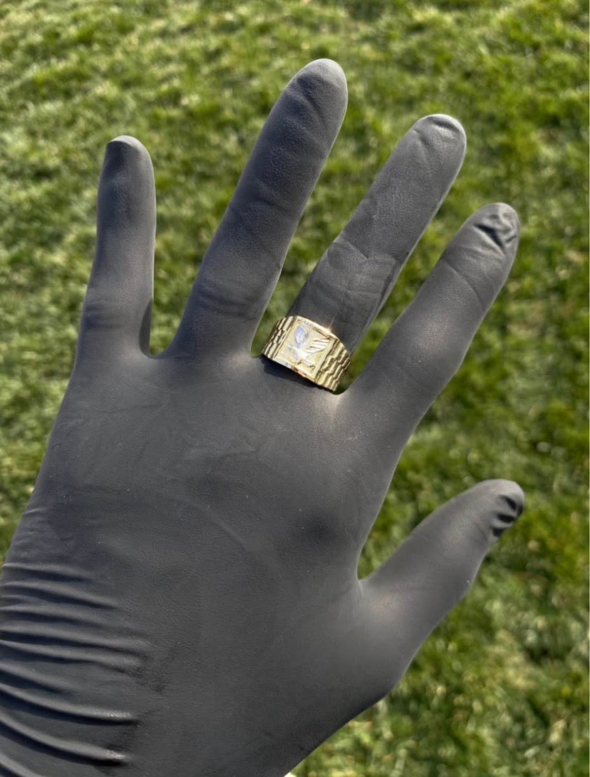 14k rolex ring / eagle design