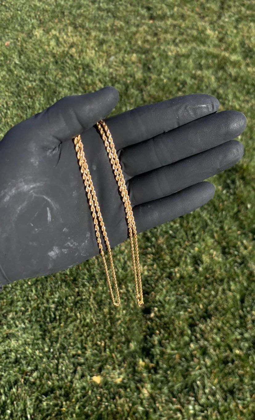 10k gold rope chain